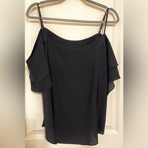 Silky Cold-Shoulder Shirt